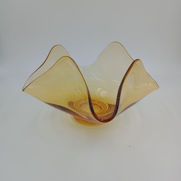 Vintage Other - Vintage Viking Glass Candle Holder